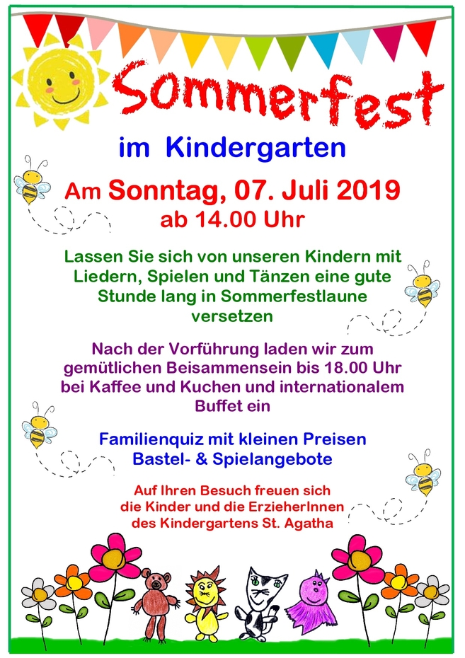 Ideen für das Sommerfest im Kindergarten: Bunte Ausmalbilder für Groß und Klein!