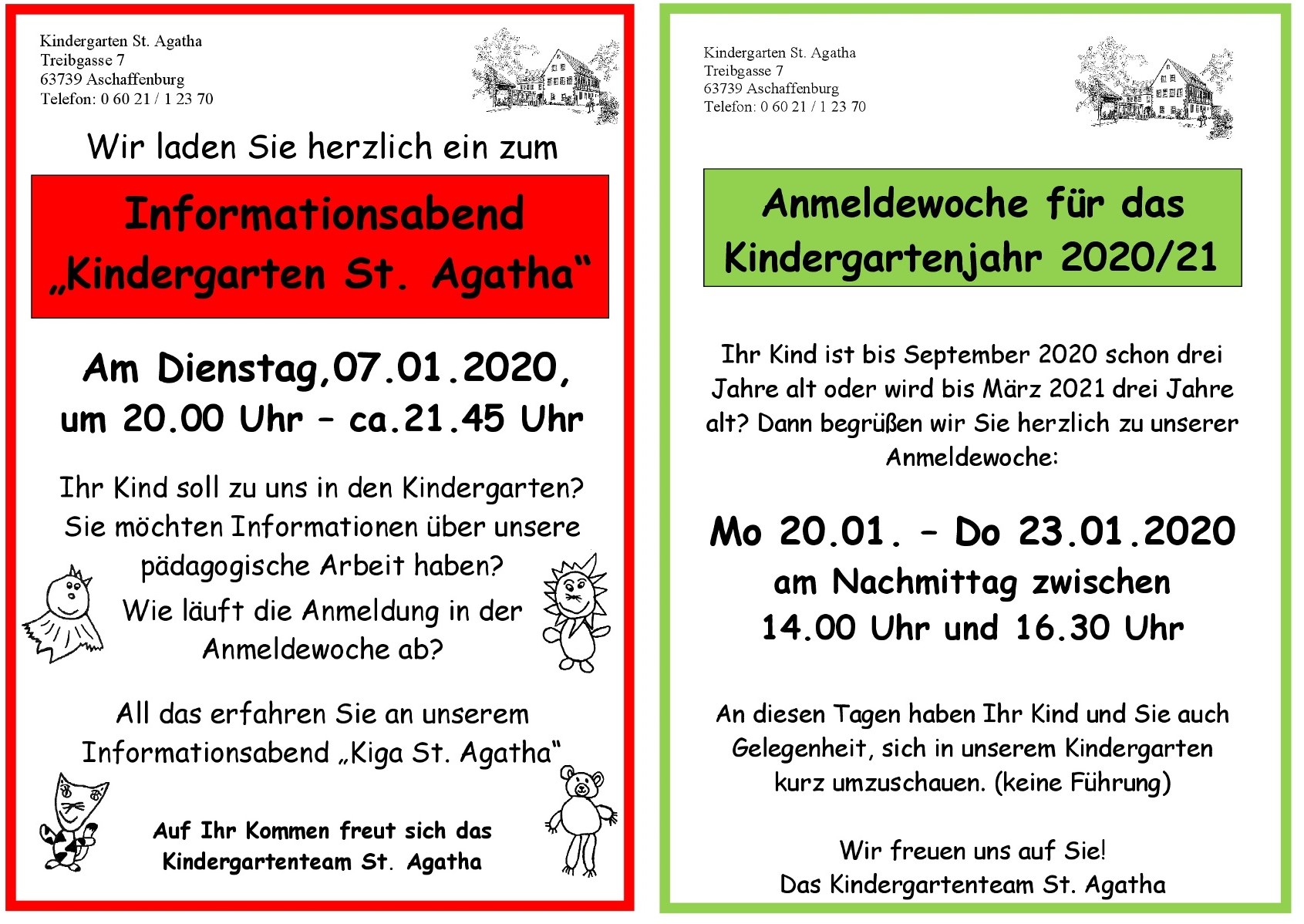 Homepage Anmeldewoche Infoabend